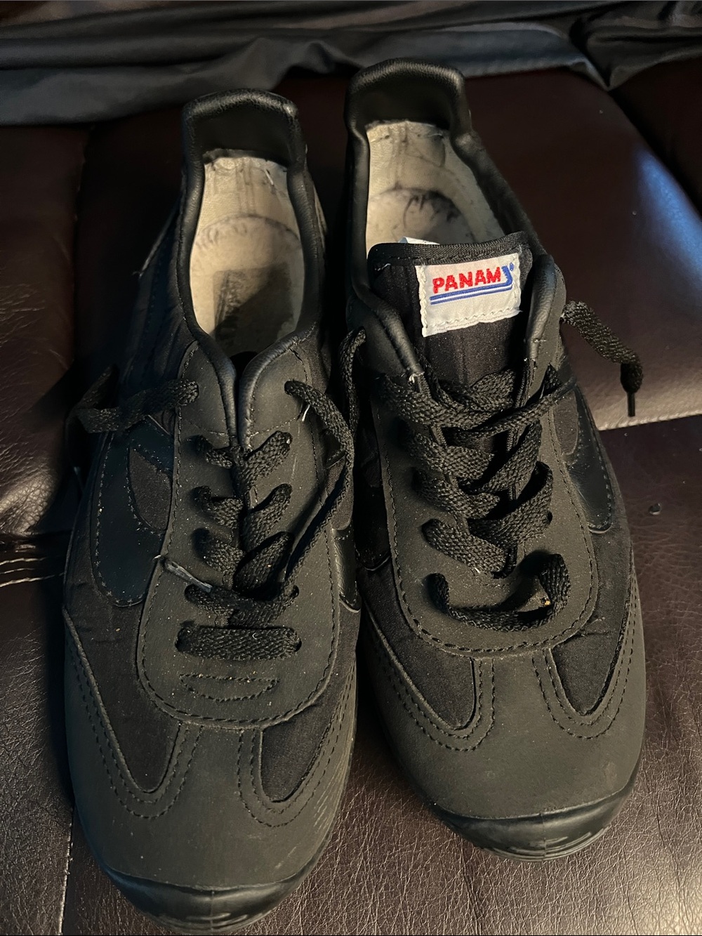 PANAM 084 Hand Crafted Vintage Casual Men Shoes Black , used only twice